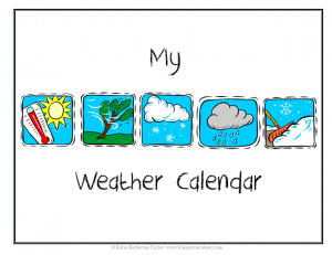 my weather calendar cover