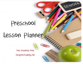 Organizing for Preschool: My Preschool Lesson Planner